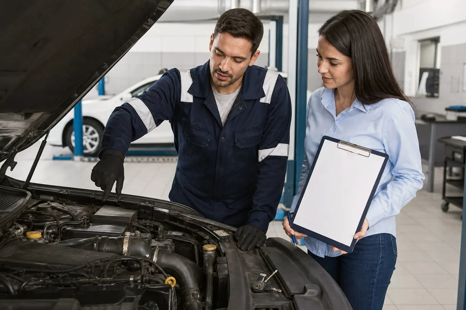 Atendimento a cliente para cadastro de motor em despachante.